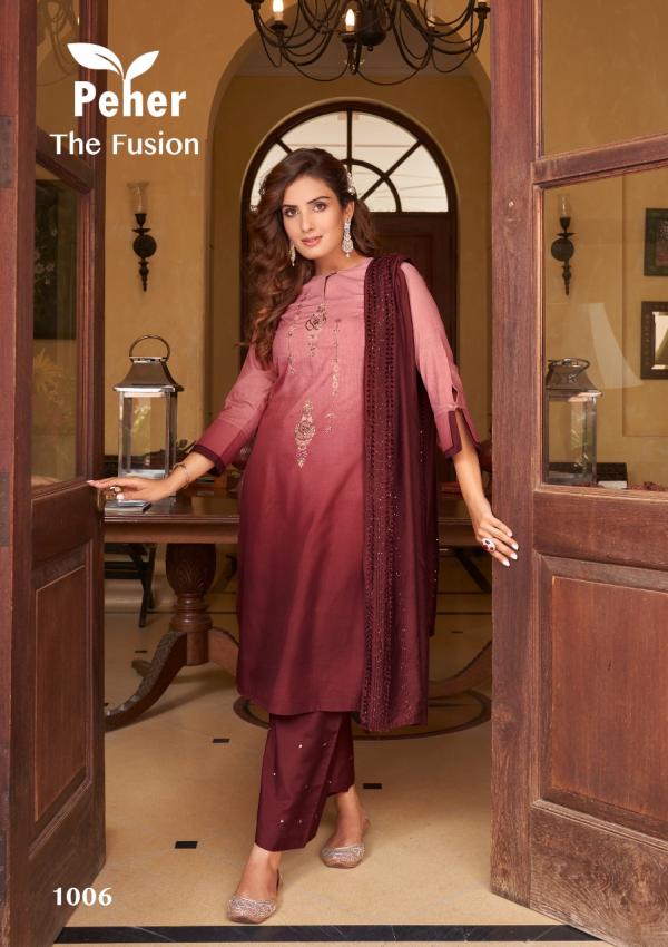 Peher The Fusion Fancy Silk Designer Exclusive Readymade Collection